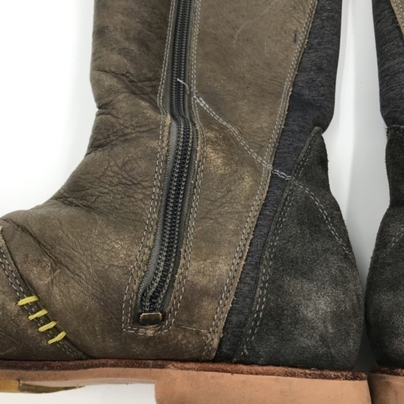 Ahnu Helena Tall Boots Taupe Size 7 FAIR CONDITION - Picture 5 of 11